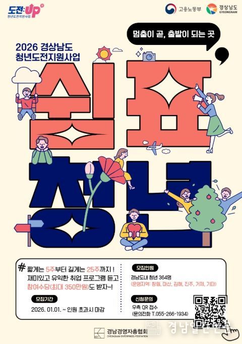 '2026년 청년도전지원사업 홍보포스터