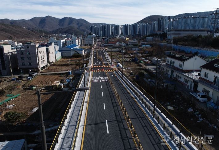 거제시 상동도시계획도로(중로2-13호선)개통